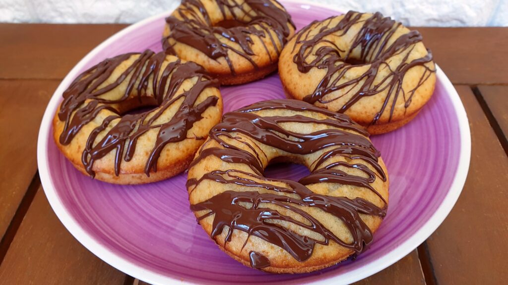 donuts de vainilla al horno