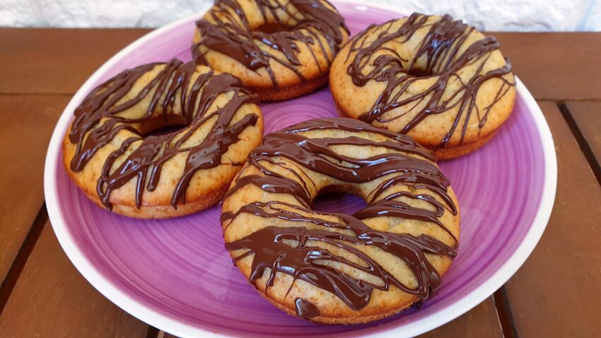 donuts de vainilla al horno