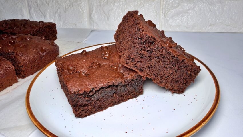 Brownie de boniato y chocolate