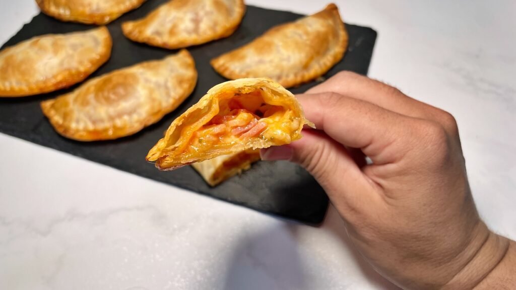 Empanadillas sabor pizza en airfryer